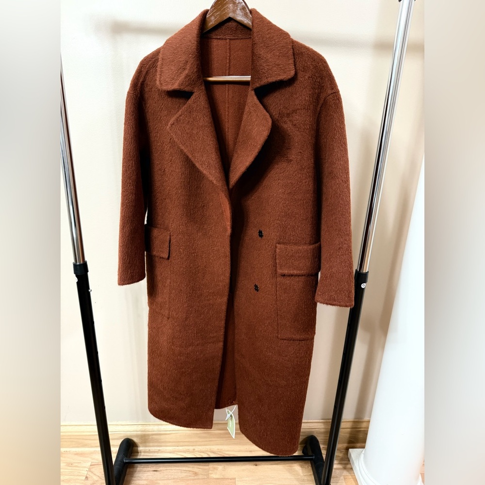 Women's Brown Wool Coat